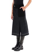 Sacai Bi-material Denim Skirt Sacai Bi-material Denim Skirt - BLACK (Black)