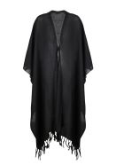 Saint Laurent Tassels Poncho Saint Laurent Tassels Poncho - Black