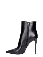 Le Silla Eva 120 High Heels Ankle Boots In Black Leather Le Silla Eva 120 High Heels Ankle Boots In Black Leather - black