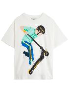 Fendi Mas Jersey T-shirt With Print Fendi Mas Jersey T-shirt With Print - White