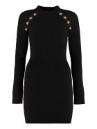 Balmain Jersey Sheath Dress Balmain Jersey Sheath Dress - black