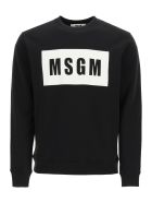 MSGM Logo Box Sweatshirt MSGM Logo Box Sweatshirt - Nero