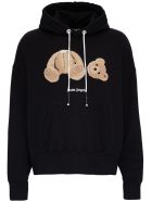 Palm Angels Bear Print Cotton Hoodie Palm Angels Bear Print Cotton Hoodie - Black