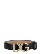 Dolce & Gabbana Dg Buckle Leather Belt Dolce & Gabbana Dg Buckle Leather Belt - black