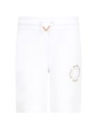 Hugo Boss White Short For Boy With Logos Hugo Boss White Short For Boy With Logos - White