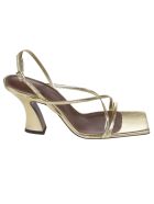 L'Autre Chose Side Buckled Slingback Sandals L'Autre Chose Side Buckled Slingback Sandals - Platin