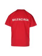 Balenciaga Medium Fit T-shirt Balenciaga Medium Fit T-shirt - Rosso e Bianco