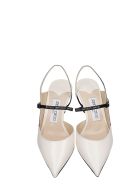 Jimmy Choo Ray 65 Pumps In White Leather Jimmy Choo Ray 65 Pumps In White Leather - white