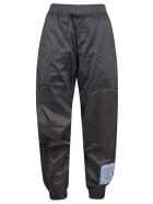 McQ Alexander McQueen Logo Patch Wide Fit Track Pants McQ Alexander McQueen Logo Patch Wide Fit Track Pants - Darkest Black