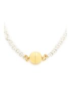 Timeless Pearly Chain Necklace With Magnetic Clasp Timeless Pearly Chain Necklace With Magnetic Clasp - SILVER GOLD (Silver)