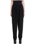 Magda Butrym Pants In Black Cotton Magda Butrym Pants In Black Cotton - black