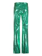 MSGM Snake Print Faux Leather Trousers MSGM Snake Print Faux Leather Trousers - green