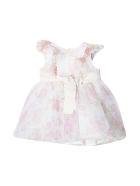 Monnalisa Floral Dress Monnalisa Floral Dress - Bianco