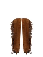 Alchimia Low Heels Boots In Leather Color Suede Alchimia Low Heels Boots In Leather Color Suede - leather color
