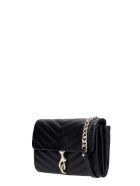 Rebecca Minkoff Edie Wallet On Shoulder Bag In Black Leather Rebecca Minkoff Edie Wallet On Shoulder Bag In Black Leather - black