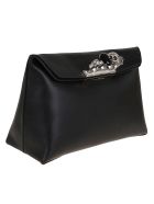 Four-ring Skull Clutch Alexander McQueen Four-ring Skull Clutch - Nero
