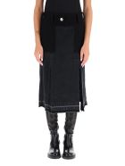 Sacai Bi-material Denim Skirt Sacai Bi-material Denim Skirt - BLACK (Black)