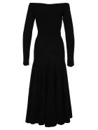 Marni Boat-neck Long Knitted Dress Marni Boat-neck Long Knitted Dress - BLACK