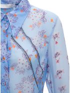 Chloé Floral Silk Shirt Chloé Floral Silk Shirt - Light blue