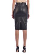 Germans Black Leather Skirt Germans Black Leather Skirt - Black