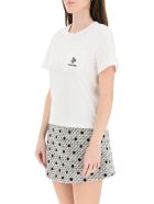 RED Valentino T-shirt With Clover Embroidery RED Valentino T-shirt With Clover Embroidery - WHITE