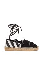 Off-White Lace-up Espadrilles Off-White Lace-up Espadrilles - Beige