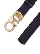 Salvatore Ferragamo Reversible Gancini Leather Belt Salvatore Ferragamo Reversible Gancini Leather Belt - Black