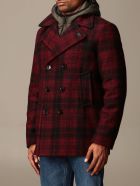 Palto' Jacket Enea Paltò Double-breasted Check Coat Paltò Palto' Jacket Enea Paltò Double-breasted Check Coat - Red