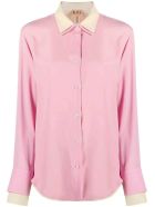 N.21 Pink Silk-blend Shirt N.21 Pink Silk-blend Shirt - Rosa