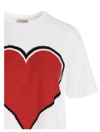 Alexander McQueen Graphic Heart' T-shirt Alexander McQueen Graphic Heart' T-shirt - Bianco