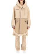 Mr & Mrs Italy Cotton Parka With Leather And Shearling Inserts Mr & Mrs Italy Cotton Parka With Leather And Shearling Inserts - CAPPUCCINO BEIGE (Beige)