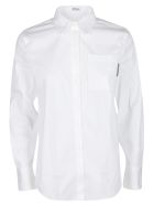 White Cotton Blend Shirt Brunello Cucinelli White Cotton Blend Shirt - White