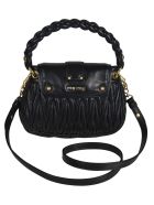 Miu Miu Matelassé Woven Shoulder Bag Miu Miu Matelassé Woven Shoulder Bag - Black