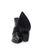 Elena Iachi Black Leather Texan Ankle Boot Elena Iachi Black Leather Texan Ankle Boot - Nero