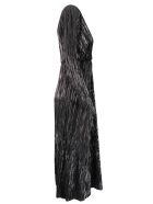 Malìparmi Pleated Lame Dress Malìparmi Pleated Lame Dress - BLACK LAMINATE