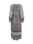 See by Chloé Fantasy V Neck L/s Long Dress See by Chloé Fantasy V Neck L/s Long Dress - Multicolore