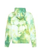 Palm Angels Cotton Hoodie With Embroidered Logo Patch Palm Angels Cotton Hoodie With Embroidered Logo Patch - green