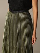 Armani Exchange Skirt Armani Exchange Skirt In Pleated Lurex Fabric Armani Collezioni Armani Exchange Skirt Armani Exchange Skirt In Pleated Lurex Fabric - Gold