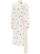 Gabriela Hearst Kelley Silk Dress Gabriela Hearst Kelley Silk Dress - HAND DRAWN FLOWER (White)