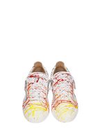 Frankie Sneakers In White Leather Giuseppe Zanotti Frankie Sneakers In White Leather