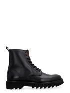 Ami Alexandre Mattiussi Leather Combat Boots Ami Alexandre Mattiussi Leather Combat Boots - black