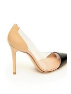 Gianvito Rossi Two-tone Plexi Pumps Gianvito Rossi Two-tone Plexi Pumps - BLACK TRASP NUDE (Black)