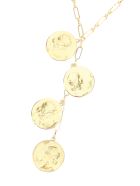 Timeless Pearly Chain Necklace With Medallions Timeless Pearly Chain Necklace With Medallions - GOLD (Gold)