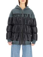 Telfar Color-block Bimaterial Down Jacket Telfar Color-block Bimaterial Down Jacket - OFF BLACK BLACK (Black)