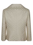 Gucci Logo Motif Buttoned Blazer Gucci Logo Motif Buttoned Blazer - Ivory