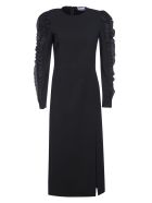 RED Valentino Ruffled Sleeves Long Dress RED Valentino Ruffled Sleeves Long Dress - Black