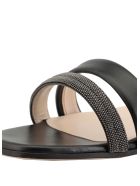 Fabiana Filippi Leather Flat Shoe Fabiana Filippi Leather Flat Shoe - BLACK