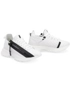 Givenchy Spectre Logo Detail Leather Sneakers Givenchy Spectre Logo Detail Leather Sneakers - White