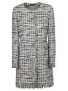Tagliatore Classic Tweed Coat Tagliatore Classic Tweed Coat - Black/white