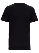 Balmain Jersey T-shirt With Laminated Logo Print Balmain Jersey T-shirt With Laminated Logo Print - Black
